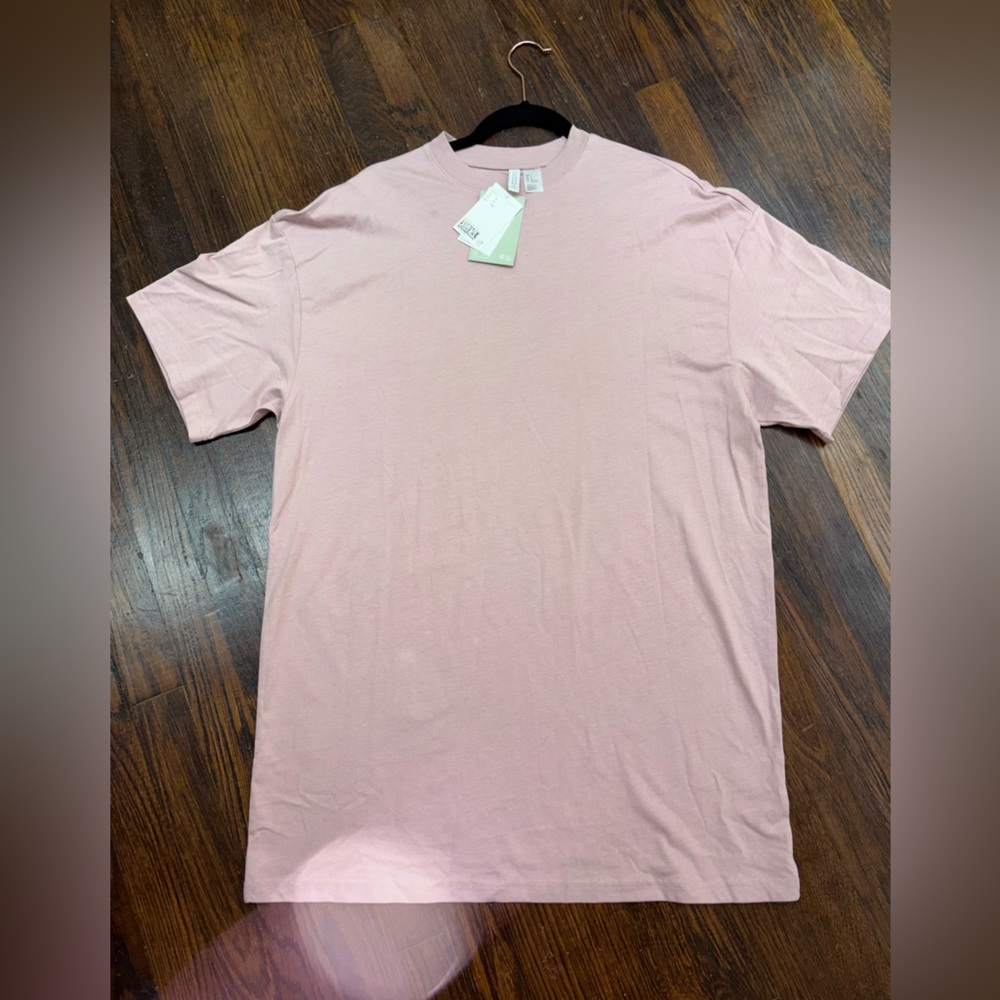 H&M light pink t shirt dress NWT